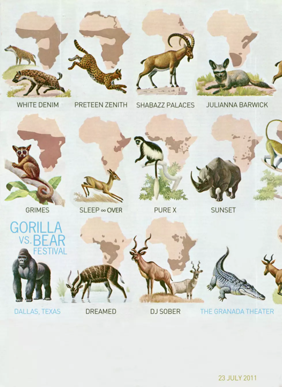 announcing: Gorilla vs. Bear Festival