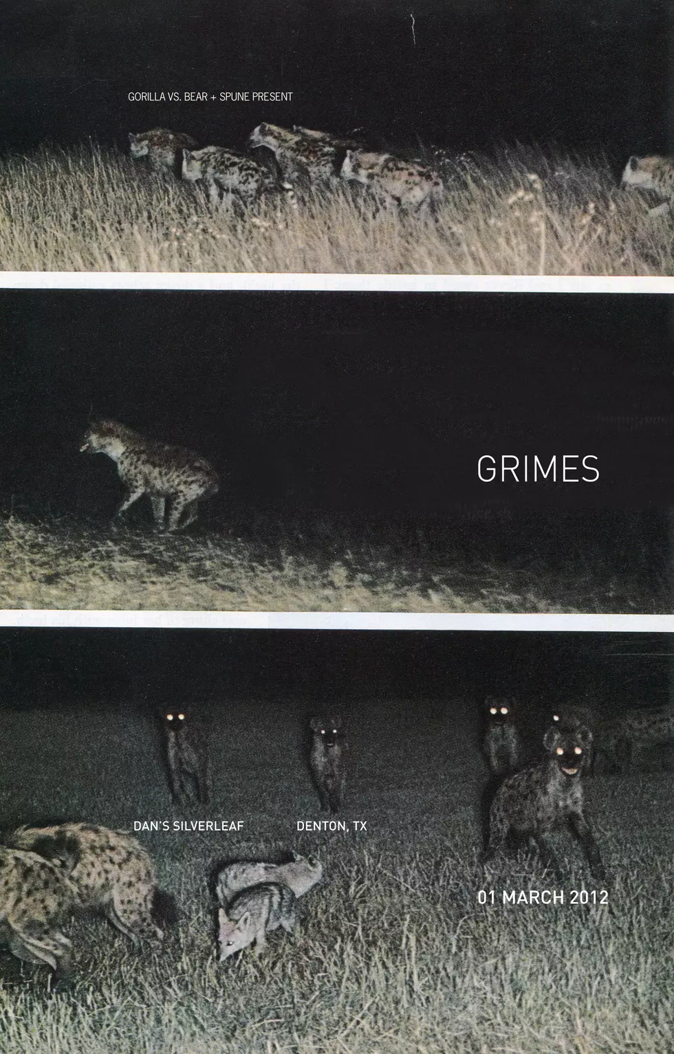 gorilla vs. bear + spune present: GRIMES – Live in Denton